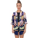 Stevie Ray Guitar  Open Front Chiffon Kimono View1