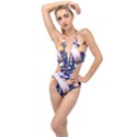 Stevie Ray Guitar  Plunging Cut Out Swimsuit View1