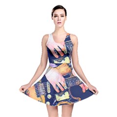 Stevie Ray Guitar  Reversible Skater Dress by StarvingArtisan