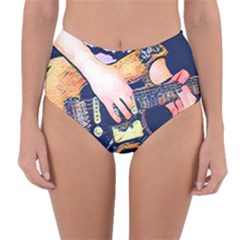 Stevie Ray Guitar  Reversible High-waist Bikini Bottoms by StarvingArtisan