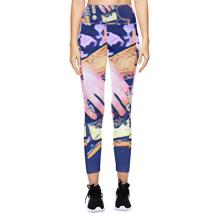 Stevie Ray Guitar  Pocket Leggings 