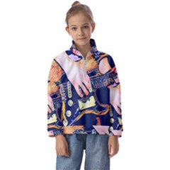 Stevie Ray Guitar  Kids  Half Zip Hoodie