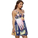 Stevie Ray Guitar  Ruffle Strap Babydoll Chiffon Dress View3