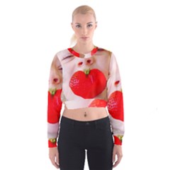 Strawberry Love Cropped Sweatshirt