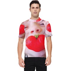 Strawberry Love Men s Short Sleeve Rash Guard by StarvingArtisan