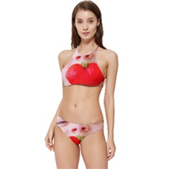 Strawberry Love Banded Triangle Bikini Set by StarvingArtisan