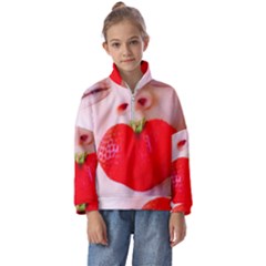 Strawberry Love Kids  Half Zip Hoodie