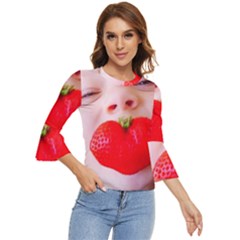 Strawberry Love Bell Sleeve Top