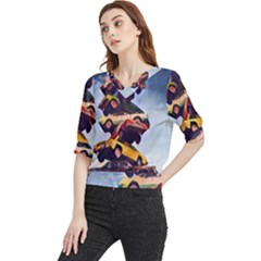 Berwyn Car Kebob Quarter Sleeve Blouse