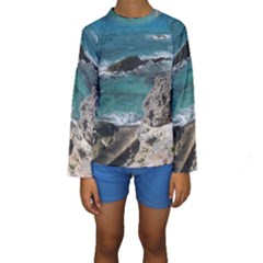 Isla Mujeres Mexico Kids  Long Sleeve Swimwear by StarvingArtisan