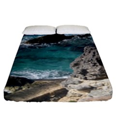 Isla Mujeres Mexico Fitted Sheet (queen Size) by StarvingArtisan