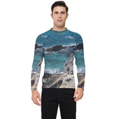 Isla Mujeres Mexico Men s Long Sleeve Rash Guard by StarvingArtisan