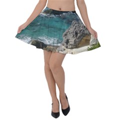 Isla Mujeres Mexico Velvet Skater Skirt