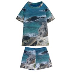 Isla Mujeres Mexico Kids  Swim Tee And Shorts Set by StarvingArtisan