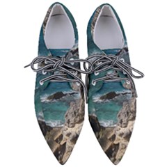 Isla Mujeres Mexico Pointed Oxford Shoes by StarvingArtisan