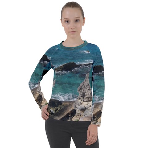 Isla Mujeres Mexico Women s Long Sleeve Raglan Tee by StarvingArtisan