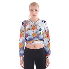 Daisy Painting  Cropped Sweatshirt