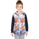 Daisy Painting  Kids  Hooded Puffer Vest View1