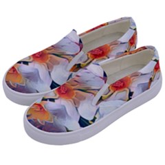 Daisy Painting  Kids  Canvas Slip Ons by StarvingArtisan