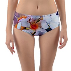 Daisy Painting  Reversible Mid-waist Bikini Bottoms by StarvingArtisan