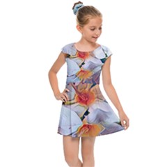 Daisy Painting  Kids  Cap Sleeve Dress by StarvingArtisan