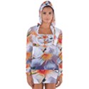 Daisy Painting  Long Sleeve Hooded T-shirt View1