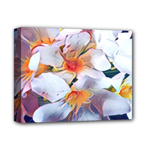 Daisy Painting  Deluxe Canvas 14  X 11  (stretched) by StarvingArtisan