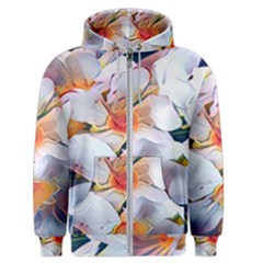 Daisy Painting  Men s Zipper Hoodie