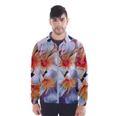 Daisy Painting  Men s Windbreaker by StarvingArtisan