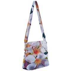 Daisy Painting  Zipper Messenger Bag by StarvingArtisan