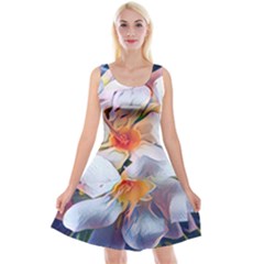 Daisy Painting  Reversible Velvet Sleeveless Dress