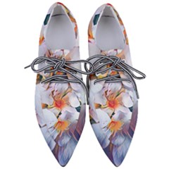 Daisy Painting  Pointed Oxford Shoes by StarvingArtisan