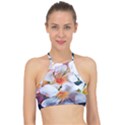 Daisy Painting  Racer Front Bikini Top View1