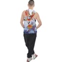 Daisy Painting  Men s Sleeveless Hoodie View2