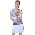 Daisy Painting  Women s Polo Tee View1