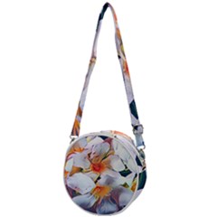 Daisy Painting  Crossbody Circle Bag by StarvingArtisan