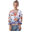 Daisy Painting  Kids  Cuff Sleeve Top View1