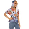 Daisy Painting  Lightweight Drawstring Hooded Top View3