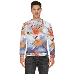 Daisy Painting  Men s Fleece Sweatshirt