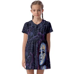 Pavement Lover Kids  Asymmetric Collar Dress by MRNStudios