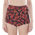 Ugly Open Mouth Graphic Motif Print Pattern High-Waisted Bikini Bottoms View1