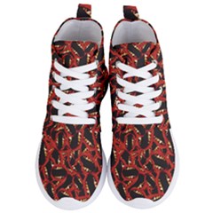 Ugly Open Mouth Graphic Motif Print Pattern Women s Lightweight High Top Sneakers