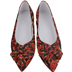 Ugly Open Mouth Graphic Motif Print Pattern Women s Bow Heels