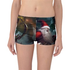 A Santa Claus Standing In Front Of A Dragon Reversible Boyleg Bikini Bottoms by bobilostore