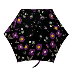 Daisy Chain Purple Mini Folding Umbrellas by Mazipoodles