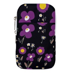 Daisy Chain Purple Waist Pouch (large) by Mazipoodles