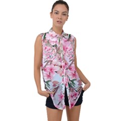 Png 20230118 082745 0000 Sleeveless Chiffon Button Shirt