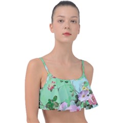 Shabby Chic Floral  Frill Bikini Top by PollyParadiseBoutique7