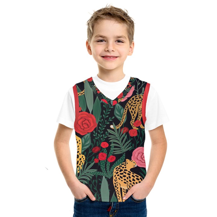 Leopardrose Kids  Basketball Tank Top