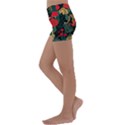 Leopardrose Kids  Lightweight Velour Yoga Shorts View2